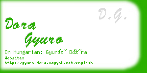 dora gyuro business card